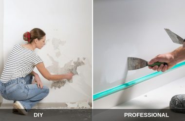 DIY versus professional house painting prep, side by side comparison